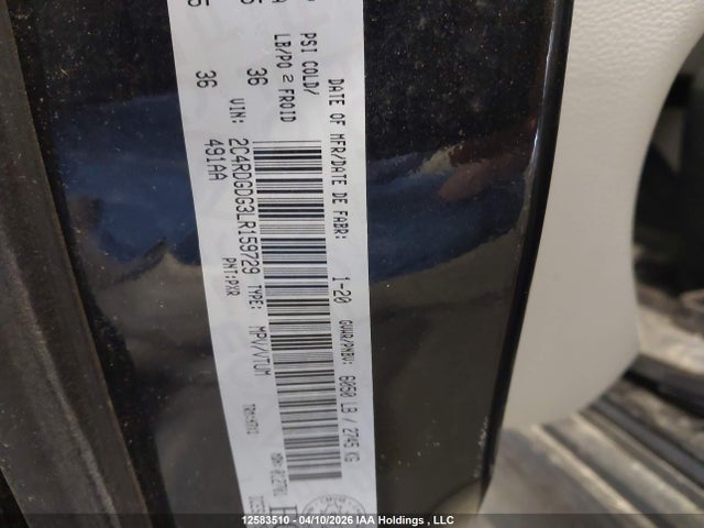Продаж на аукціоні авто 2020 Dodge Grand Caravan Crew, vin: 2C4RDGDG3LR159729, номер лоту: 12583510