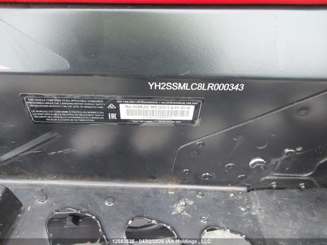 YH2SSMLC8LR000343 Skidoo Skidoo.