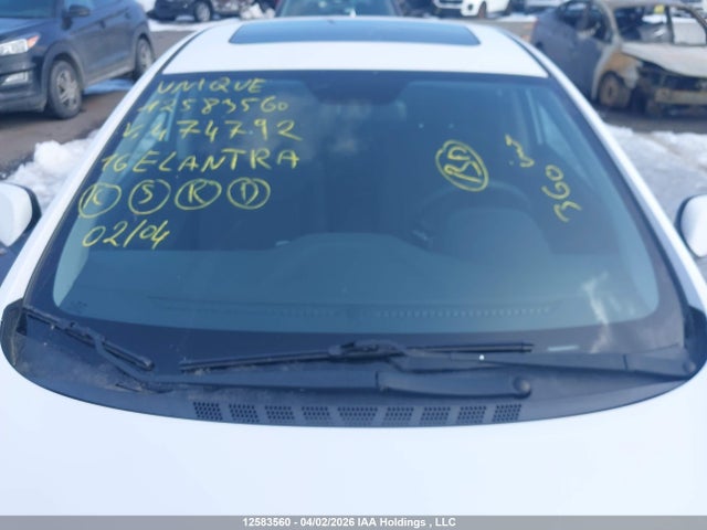 Продажа на аукционе авто 2016 Hyundai Elantra Sport Appearance, vin: KMHDH4AE1GU474792, номер лота: 12583560