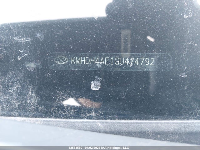 Продажа на аукционе авто 2016 Hyundai Elantra Sport Appearance, vin: KMHDH4AE1GU474792, номер лота: 12583560