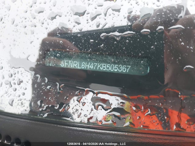5FNRL6H47KB505367 Honda ODYSSEY EX