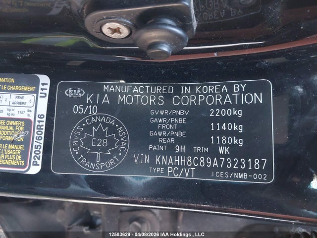 Продаж на аукціоні авто 2010 Kia Rondo Ex, vin: KNAHH8C89A7323187, номер лоту: 12583629