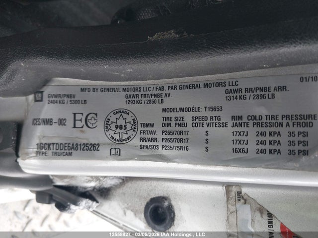 Продаж на аукціоні авто 2010 Chevrolet Colorado Lt, vin: 1GCKTDDE6A8125262, номер лоту: 12558827