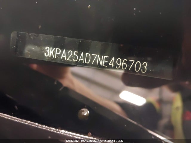 3KPA25AD7NE496703 KIA RIO S