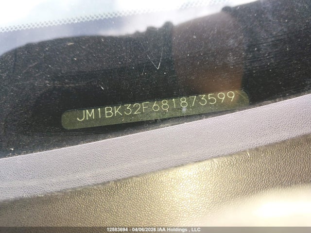Aukcja sprzedaży 2008 Mazda Mazda3, vin: JM1BK32F681873599, numer aukcji: 12583694