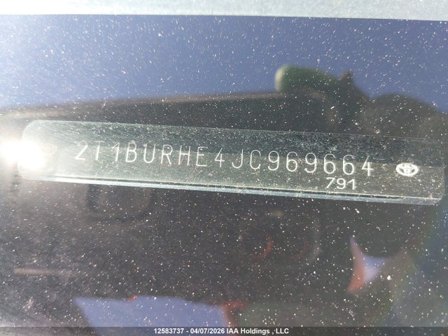 12583737 :رقم المزاد ، 2T1BURHE4JC969664 vin ، 2018 Toyota Corolla L/le/xle/se/xse مزاد بيع