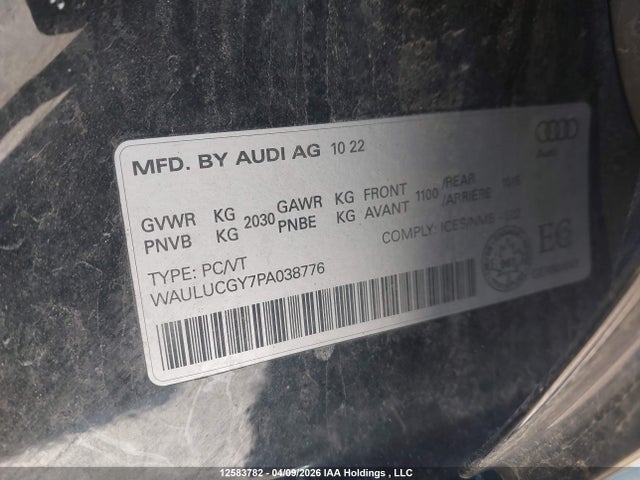 WAULUCGY7PA038776 Audi A3 40 Progressiv