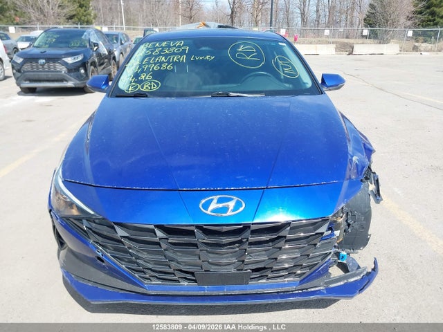 2023 Hyundai Elantra Luxury Ivt მანქანა იყიდება აუქციონზე, vin: KMHLN4AG9PU499686, აუქციონის ნომერი: 12583809