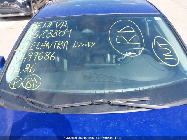 2023 Hyundai Elantra Luxury Ivt მანქანა იყიდება აუქციონზე, vin: KMHLN4AG9PU499686, აუქციონის ნომერი: 12583809