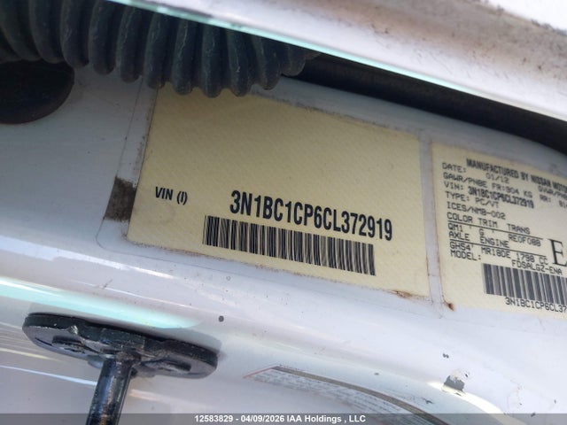 Aukcja sprzedaży 2012 Nissan Versa 1.8 Sl, vin: 3N1BC1CP6CL372919, numer aukcji: 12583829