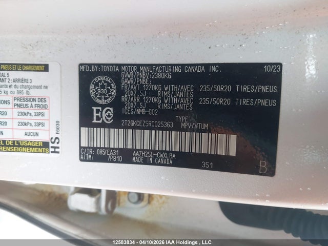2T2GKCEZ5RC025363 Lexus Nx 350h 350h