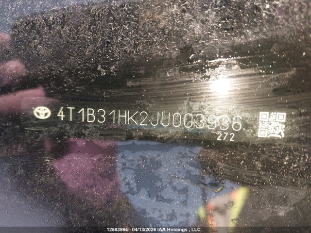 4T1B31HK2JU003936 Toyota CAMRY LE