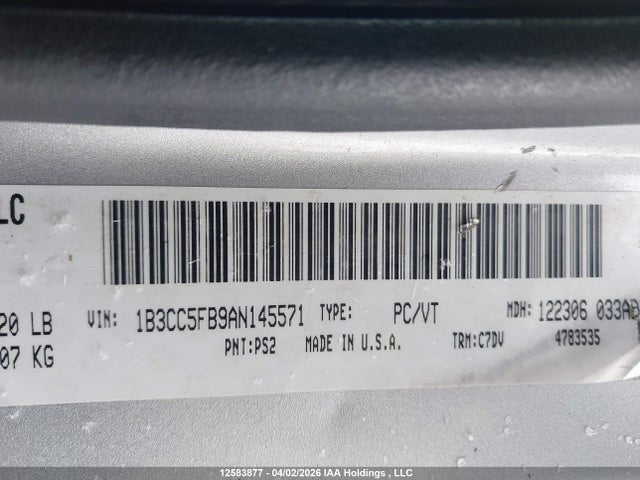 Продажа на аукционе авто 2010 Dodge Avenger R/t, vin: 1B3CC5FB9AN145571, номер лота: 12583877