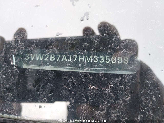 Aukcja sprzedaży 2017 Volkswagen Jetta Sedan, vin: 3VW2B7AJ7HM335099, numer aukcji: 12583879