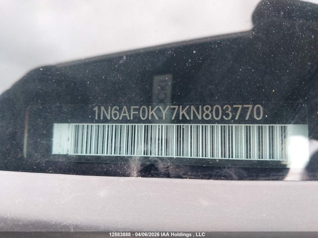Auction sale of the 2019 Nissan Nv 2500 S/2500 Sv/3500 S/3500 Sv/3500 Sl, vin: 1N6AF0KY7KN803770, lot number: 12583888