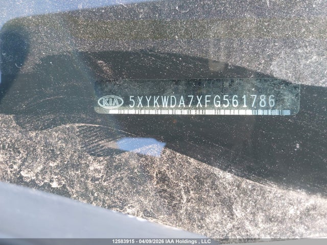 5XYKWDA7XFG561786 KIA SORENTO SX
