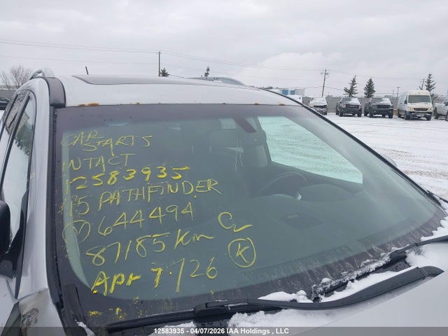 12583935 :رقم المزاد ، 5N1AR2MM6FC644494 vin ، 2015 Nissan Pathfinder Platinum/s/sl/sv مزاد بيع