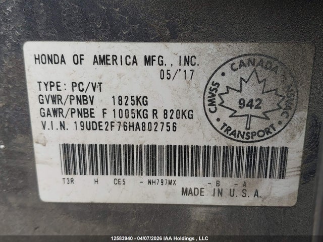 Aukcja sprzedaży 2017 Acura Ilx Premium/technology, vin: 19UDE2F76HA802756, numer aukcji: 12583940