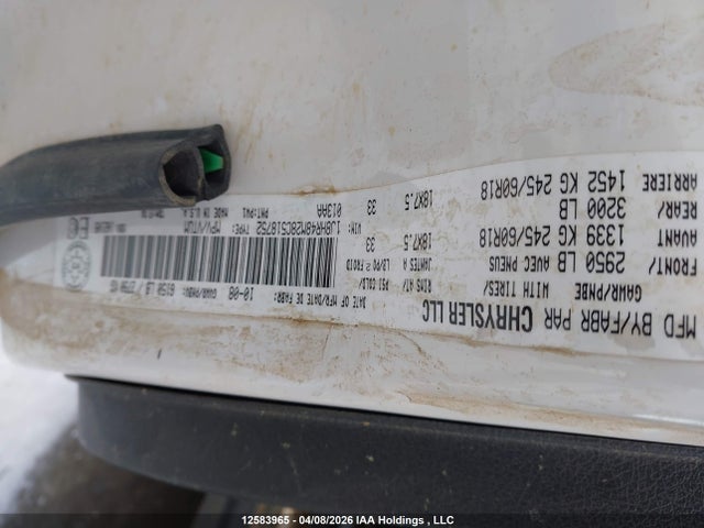 12583965 :رقم المزاد ، 1J8HR48M28C518752 vin ، 2008 Jeep Grand Cherokee Laredo مزاد بيع