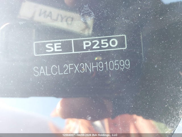 SALCL2FX3NH910599 Land Rover Discovery Sport Se R-dynamic