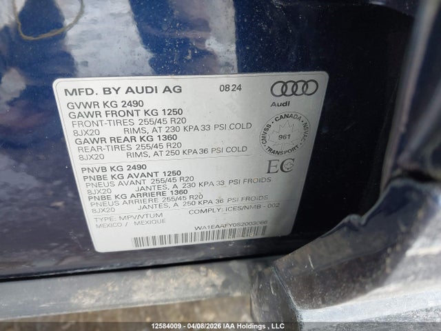 WA1EAAFY0S2003066 Audi Q5 45 Progressiv