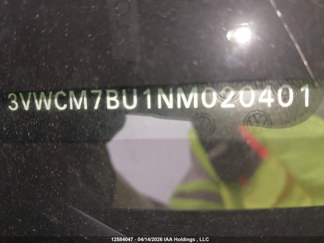 3VWCM7BU1NM020401 Volkswagen Jetta