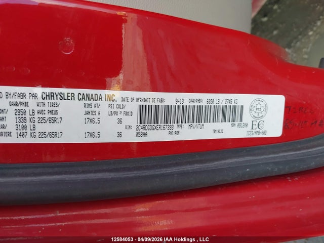 Продажа на аукционе авто 2014 Dodge Grand Caravan Crew, vin: 2C4RDGDGXER167393, номер лота: 12584053