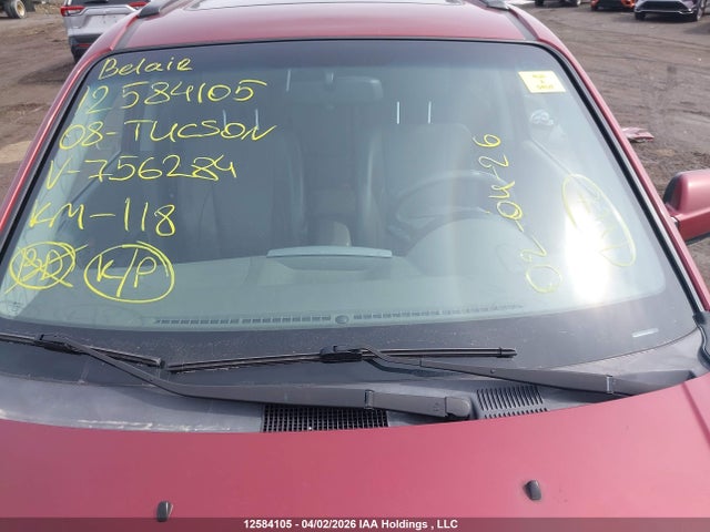 Aukcja sprzedaży 2008 Hyundai Tucson, vin: KM8JM12D68U756284, numer aukcji: 12584105