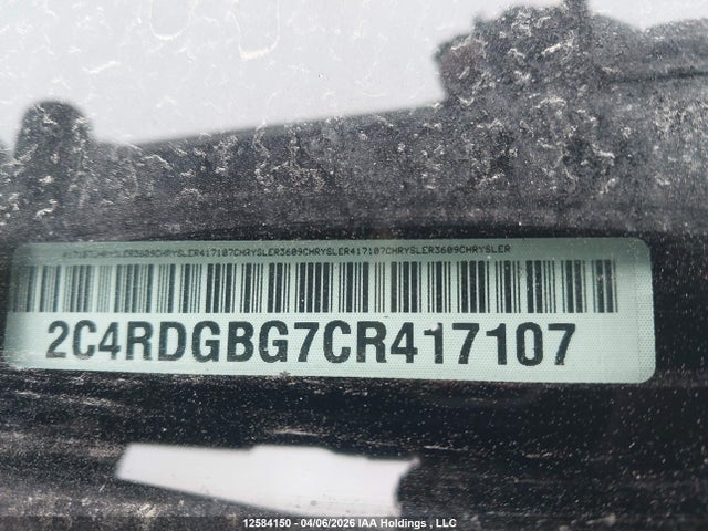 Aukcja sprzedaży 2012 Dodge Grand Caravan Se/sxt, vin: 2C4RDGBG7CR417107, numer aukcji: 12584150