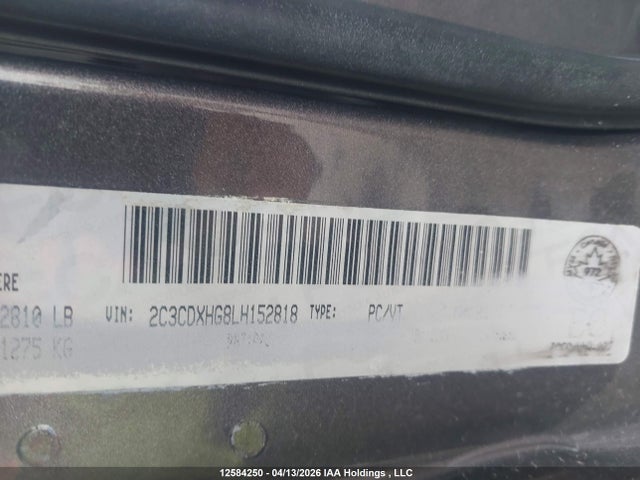 2C3CDXHG8LH152818 Dodge CHARGER GT