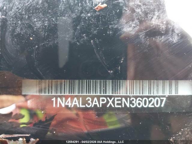 1N4AL3APXEN360207 Nissan Altima 2.5/2.5 S/2.5 Sl/2.5 Sv