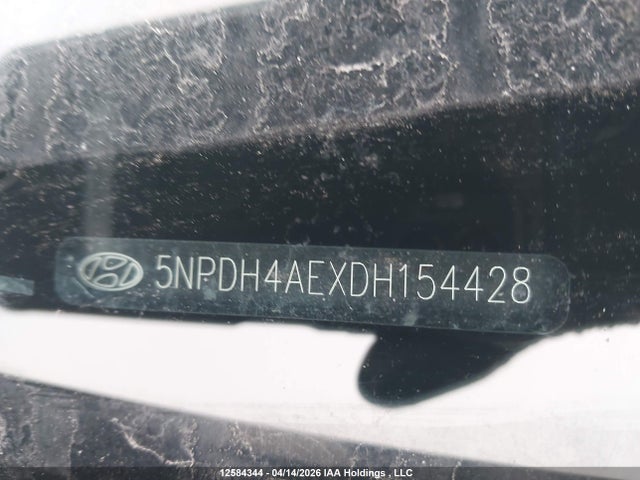 12584344 :رقم المزاد ، 5NPDH4AEXDH154428 vin ، 2013 Hyundai Elantra Gls/limited مزاد بيع