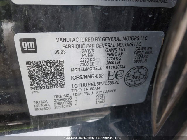 1GTUUHEL5RZ155031 GMC Sierra K1500 Denali Ultimate