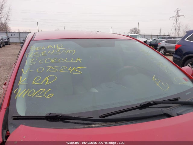 12584399 :رقم المزاد ، 2T1BU4EE1DC075245 vin ، 2013 Toyota Corolla مزاد بيع