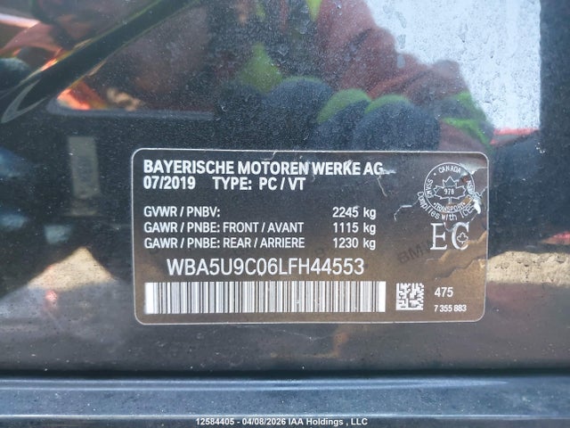 Продаж на аукціоні авто 2020 Bmw M340i Xdrive, vin: WBA5U9C06LFH44553, номер лоту: 12584405