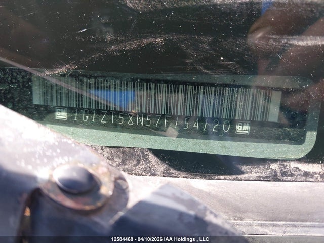 2007 Chevrolet Malibu Lt მანქანა იყიდება აუქციონზე, vin: 1G1ZT58N57F154120, აუქციონის ნომერი: 12584468