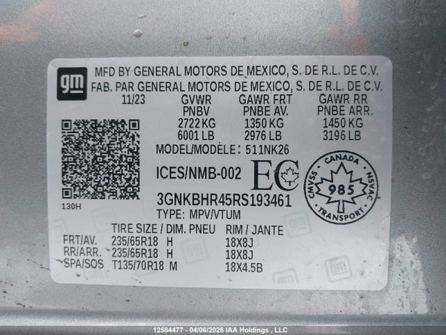Chevrolet Blazer Lt 2024 3GNKBHR45RS193461 Image 21