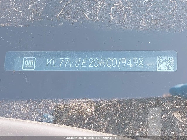 KL77LJE20RC019498 Chevrolet Trax