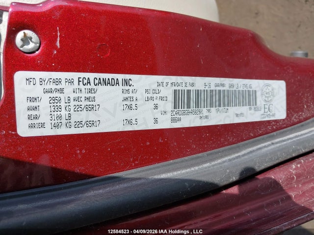 Продажа на аукционе авто 2017 Dodge Grand Caravan Se, vin: 2C4RDGBG8HR582901, номер лота: 12584523
