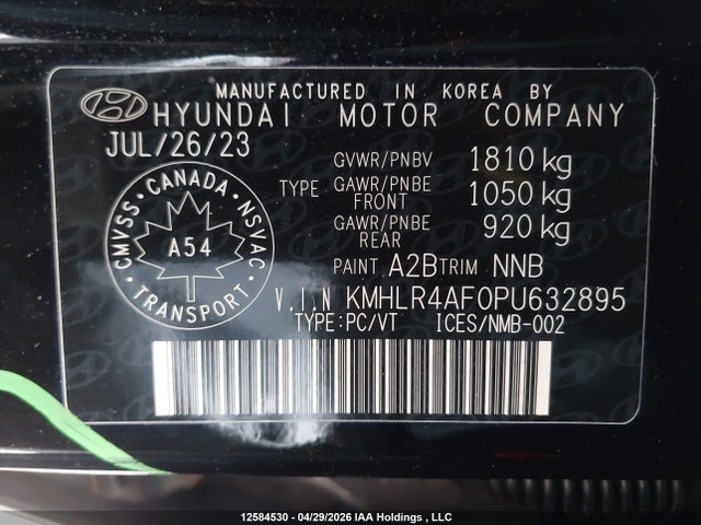Hyundai Elantra 2023 KMHLR4AF0PU632895 Image 9