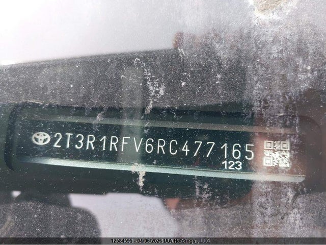 2T3R1RFV6RC477165 Toyota Rav4 Xle