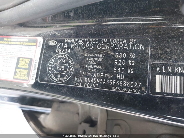 Aukcja sprzedaży 2015 Kia Rio Ex/lx/lx+/sx, vin: KNADM5A36F6988027, numer aukcji: 12584596