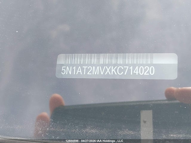 12584598 :رقم المزاد ، 5N1AT2MVXKC714020 vin ، 2019 Nissan Rogue مزاد بيع