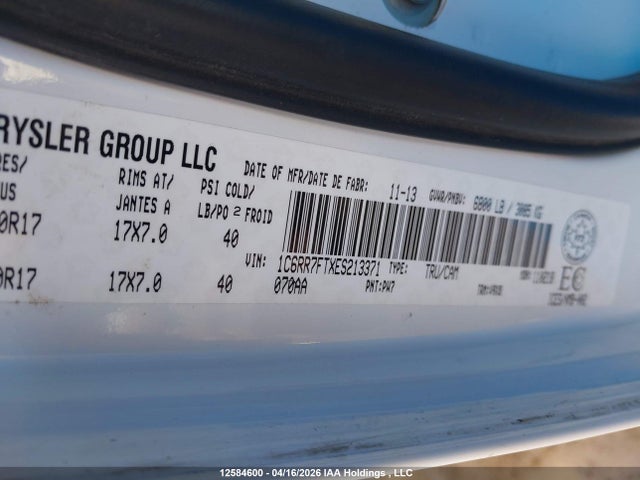 Продаж на аукціоні авто 2014 Ram 1500 St, vin: 1C6RR7FTXES213371, номер лоту: 12584600