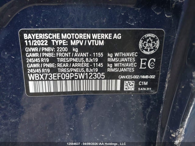 WBX73EF09P5W12305 BMW X1 Xdrive28i