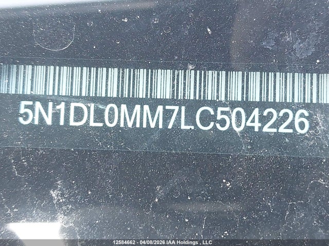 5N1DL0MM7LC504226 Infiniti Qx60 Luxe/pure/special Edition