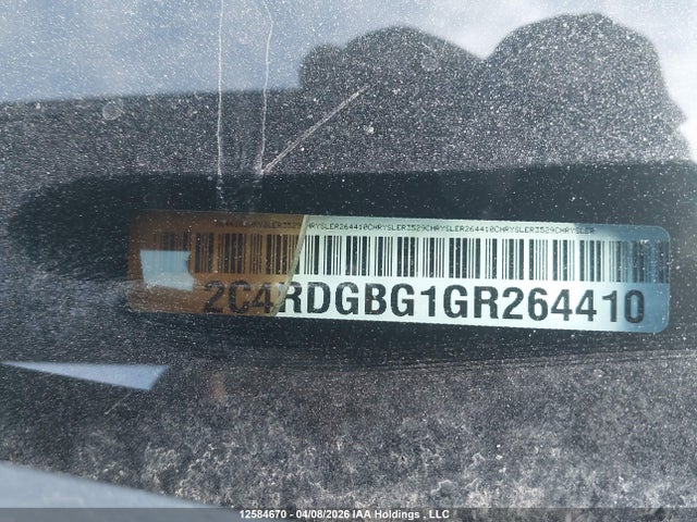 2C4RDGBG1GR264410 Dodge Grand Caravan Se
