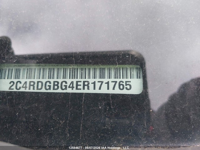 2014 Dodge Grand Caravan მანქანა იყიდება აუქციონზე, vin: 2C4RDGBG4ER171765, აუქციონის ნომერი: 12584677