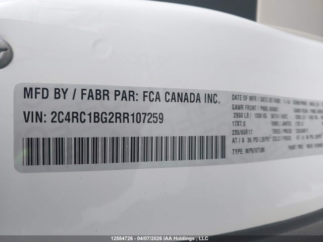 Chrysler Pacifica Touring L 2024 2C4RC1BG2RR107259 Image 18