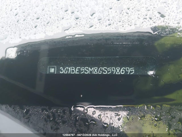 3G1BE5SM8GS598695 Chevrolet Cruze Lt Auto